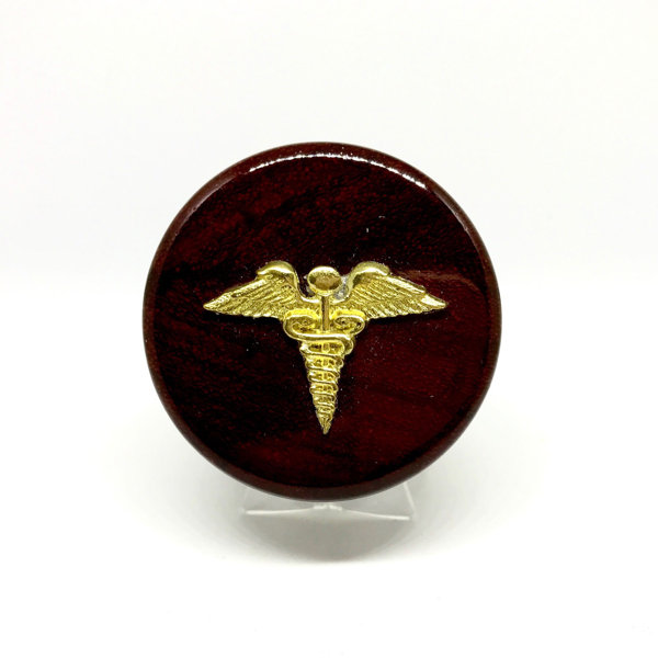 Cigar Cutters by Jim Medical Caduceus Wine Stopper, Rosewood Wine